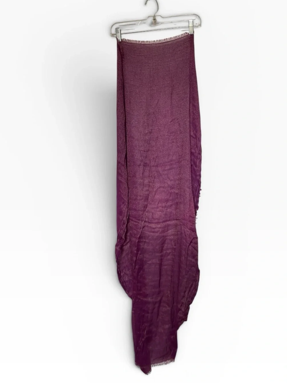 Women's Lightweight Plum metallic Wrap Scarf